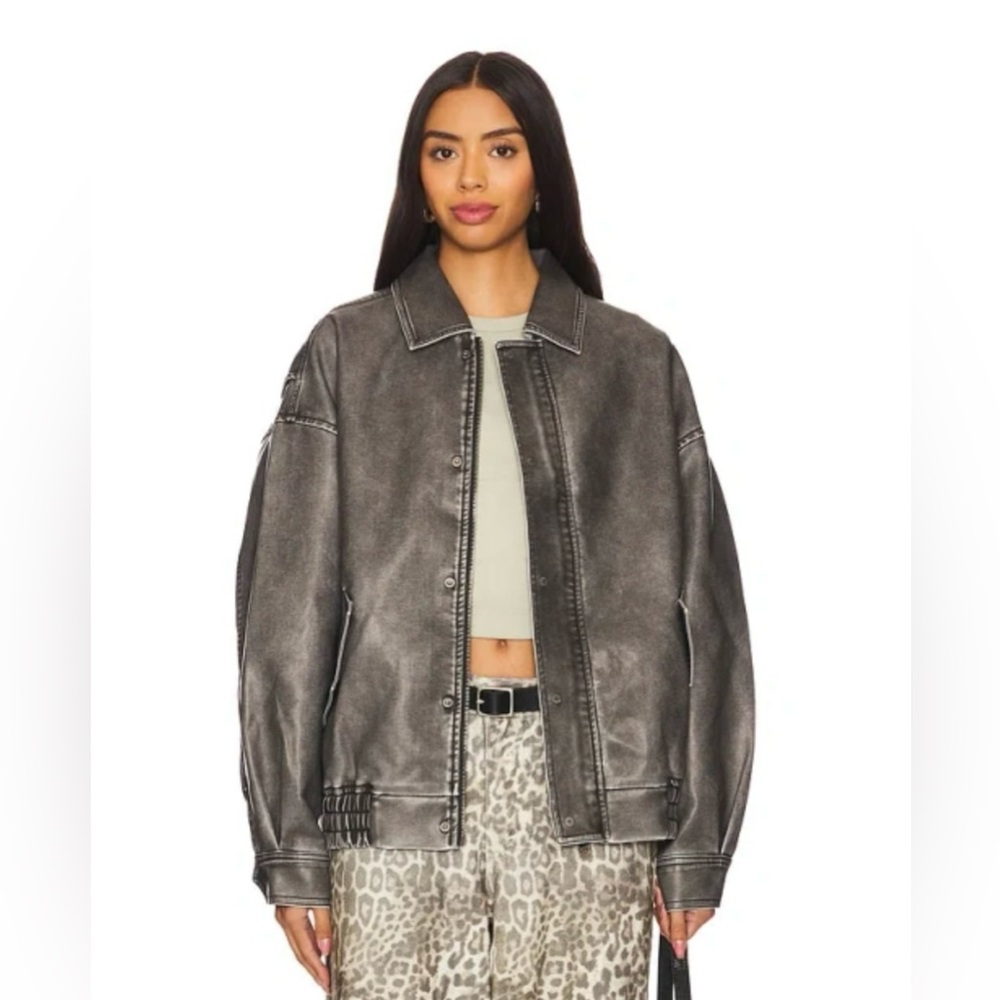LIONESS Kenny Bomber Jacket in Slate